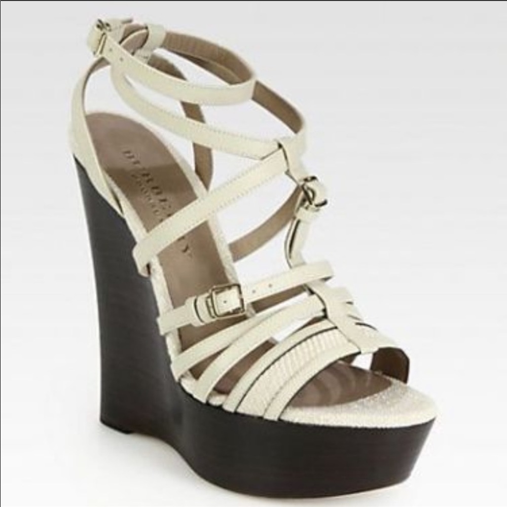 Authentic Burberry Prorsum Wedge Sandal